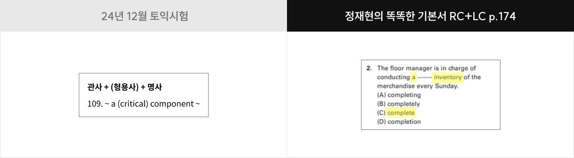 24년 12월 토익 시험 적중 2