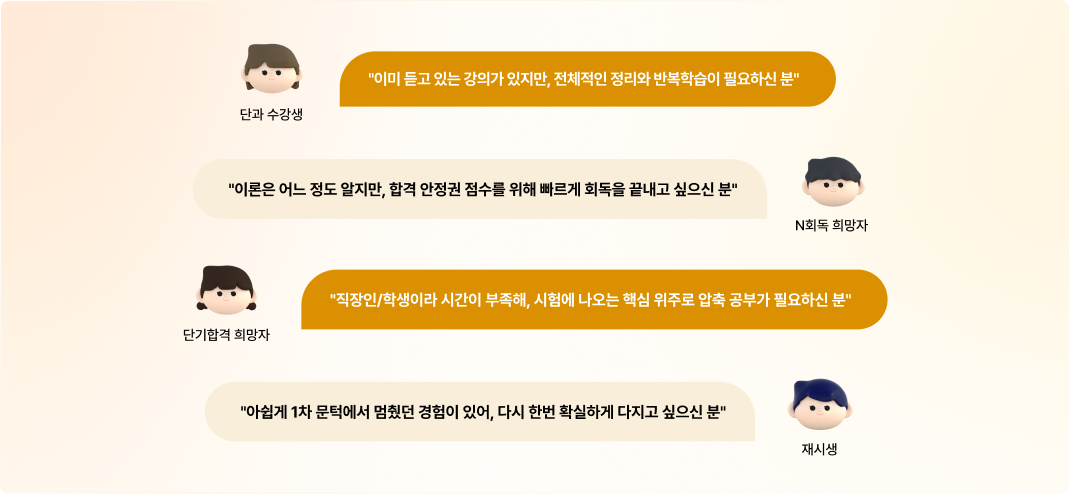 이미 듣고 있는 강의가 있지만, 전체적인 정리와 반복학습이 필요하신 분