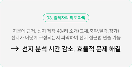 출제자의 의도 파악