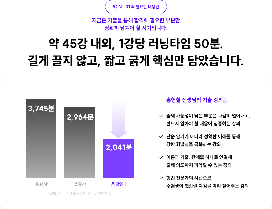 POINT01. 꼭 필요한 내용만!