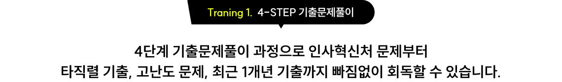 Traning 1. 4-STEP 기출문제풀이