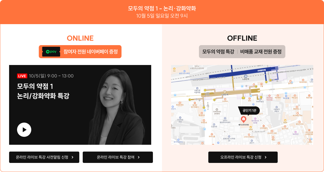 모두의 약점 1 - 논리·강화약화