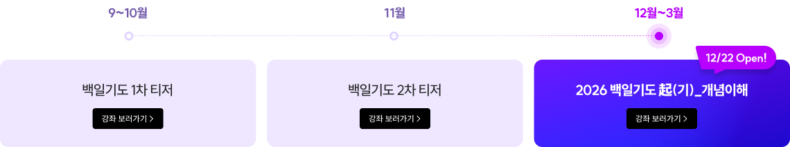 백일기도 1차 티저, 백일기도 2차 티저, 2026 백일기도 起(기)_개념이해