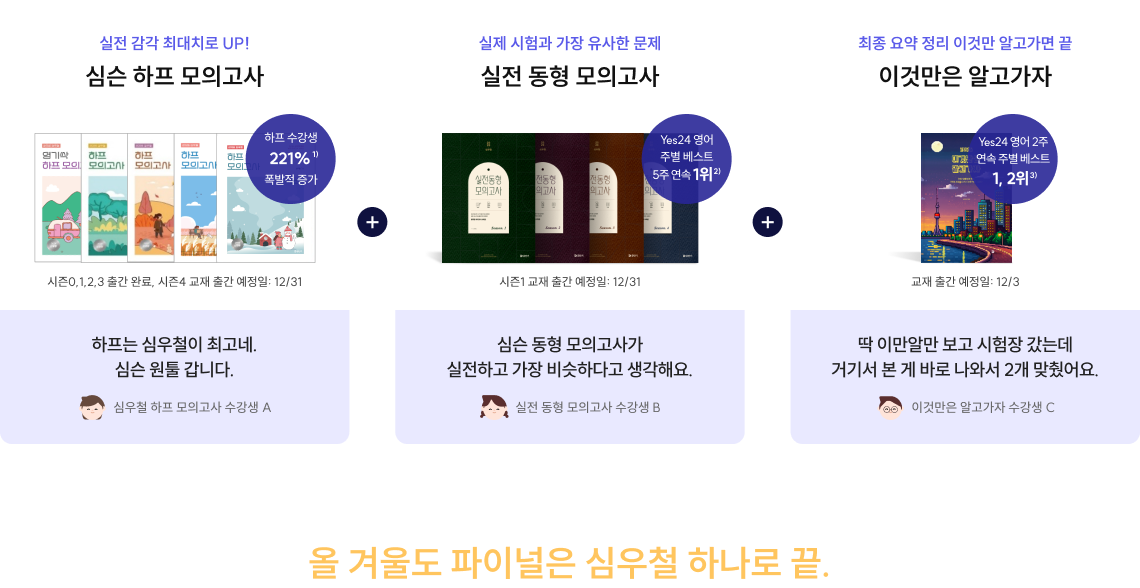 올 겨울도 파이널은 심우철 하나로 끝.