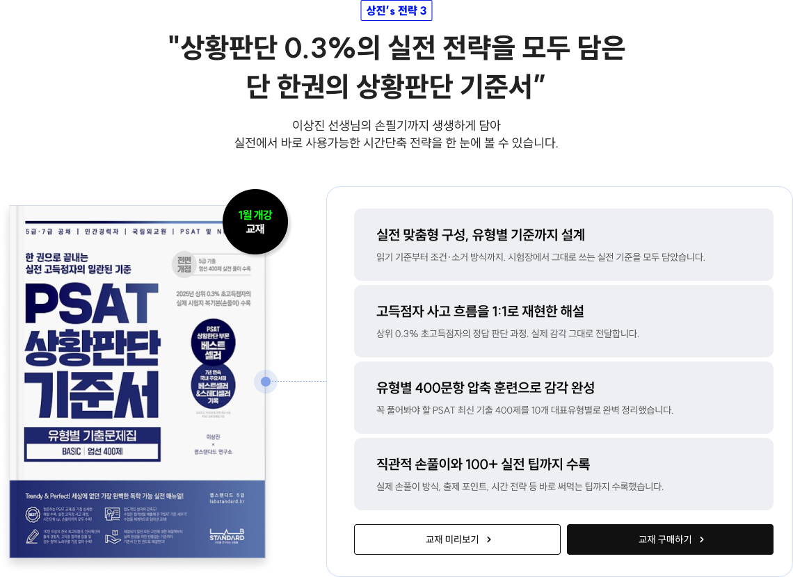 상진's 전략 3 상황판단 0.3%의 실전 전략을 모두 담은 단 한권의 상황판단 기준서