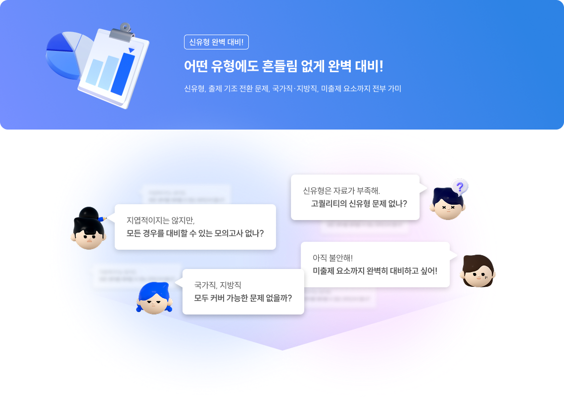 신유형 완벽 대비! 어떤 유형에도 흔들림 없게 완벽 대비! 신유형, 출제 기조 전환 문제, 국가직,지방직,미출제 요소까지 전부 가미