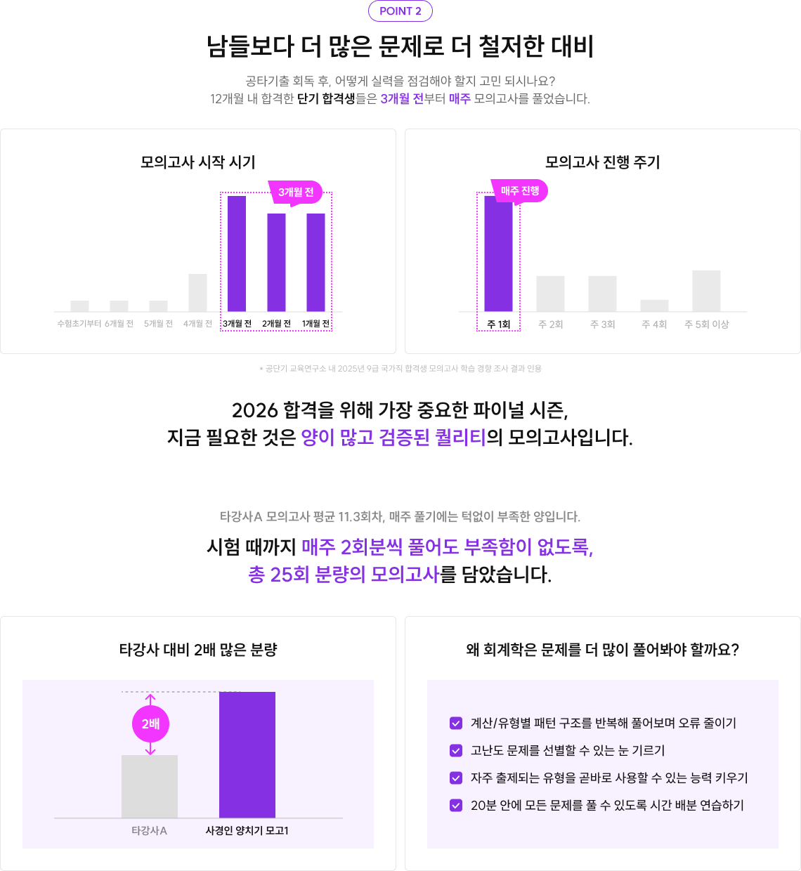 남들보다 더 많은 문제로 더 철저한 대비