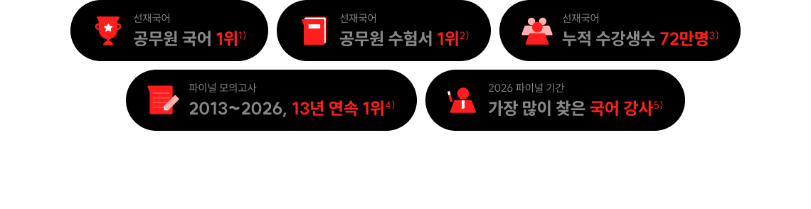 선재국어 공무원 국어 1위