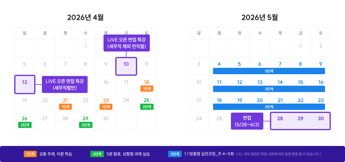LIVE 오픈 면접 특강
