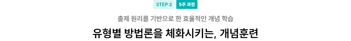 유형별 방법론을 체화시키는, 개념훈련