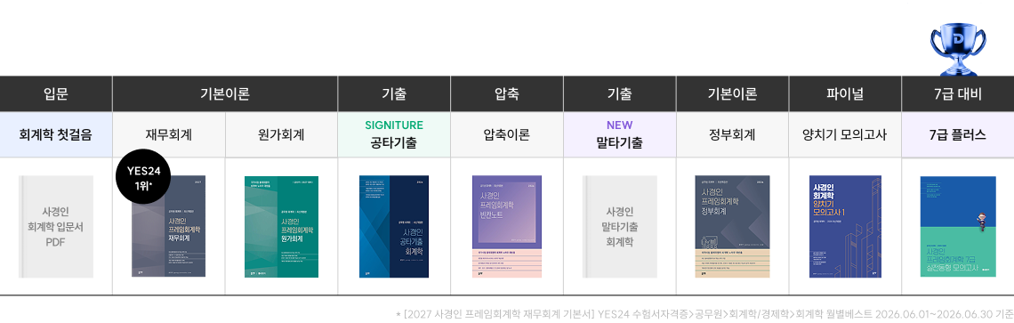 2027 ver. 사경인 프레임 회계학 커리큘럼 상세