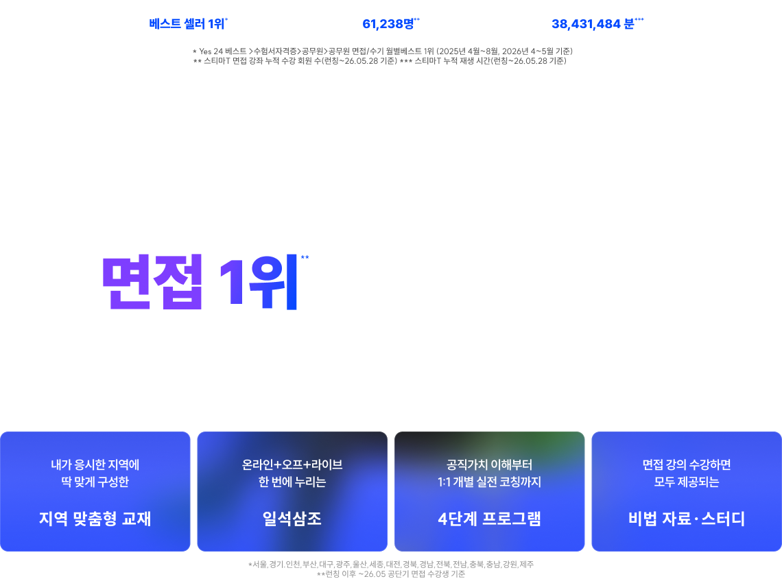 공단기 면접 1위 스티마