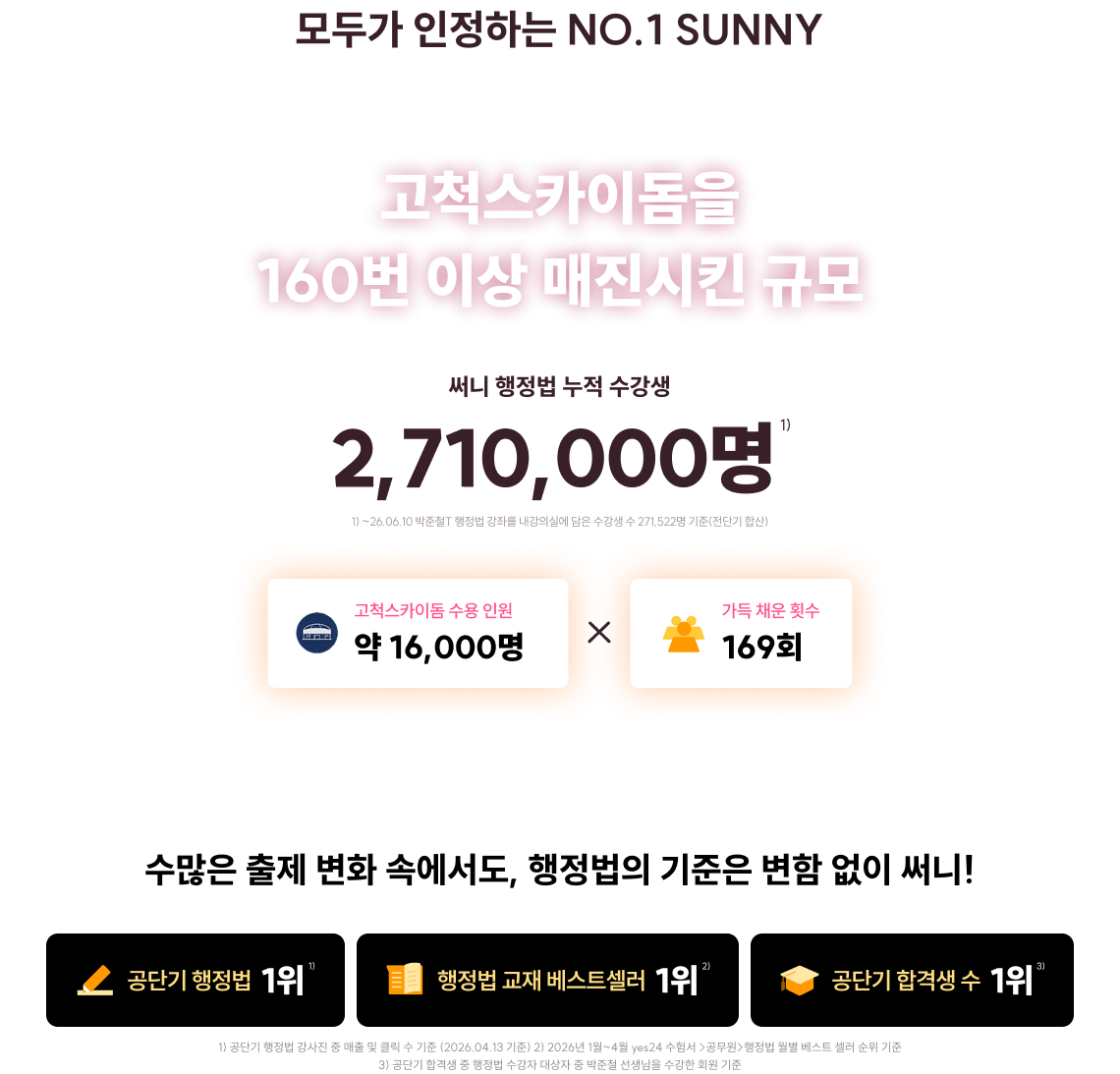 모두가 인정하는 NO.1 SUNNY