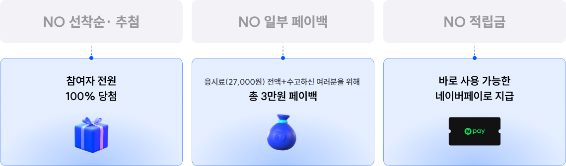 참여자 전원 100% 당첨