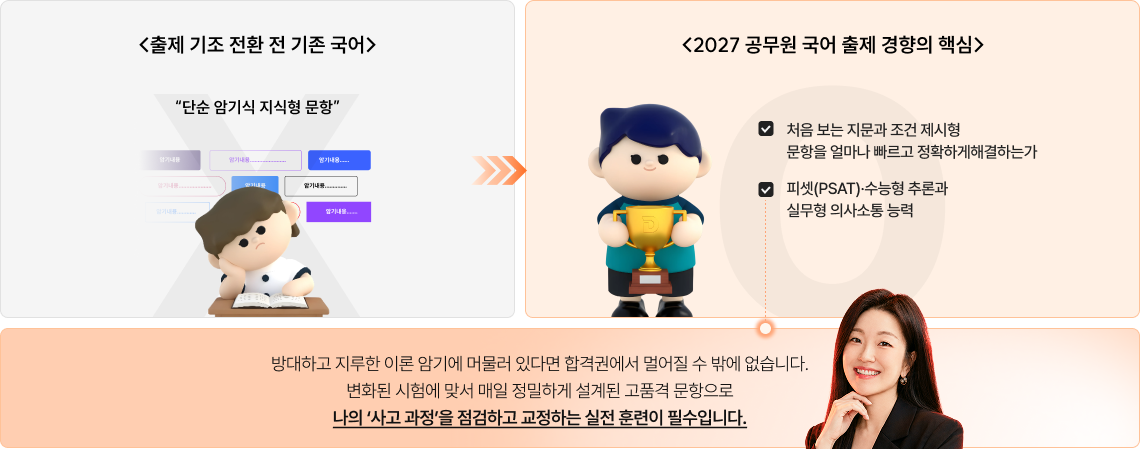 나의 사고 과정을 점검하고 교정하는 실전 훈련이 필수입니다.