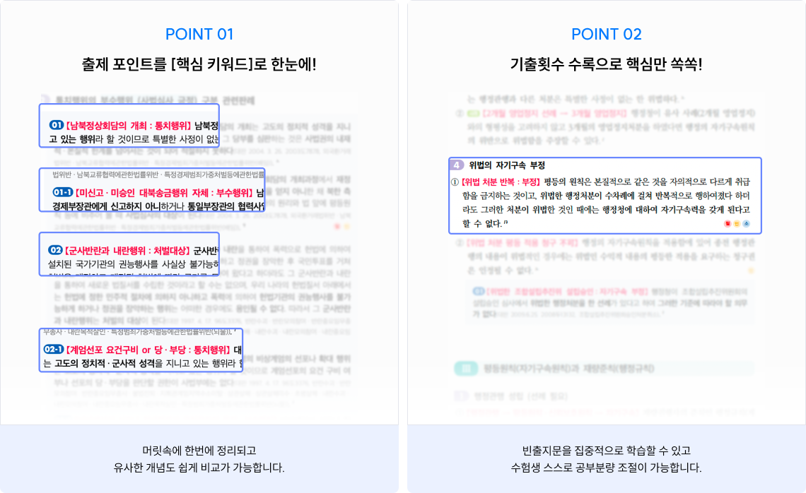 출제 포인트를 [핵심 키워드]로 한눈에!