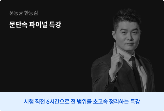 문단속 파이널 특강