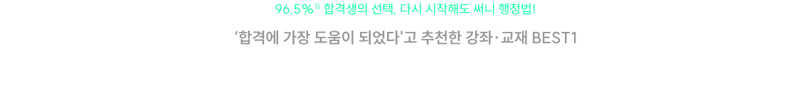 써니 행정법총론 핵심집약