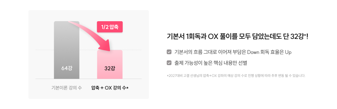 강의 수 64강 32강