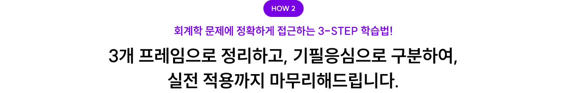 3개 프레임으로 정리하고, 기필응심으로 구분하여, 실전 적용까지 마무리해드립니다.
