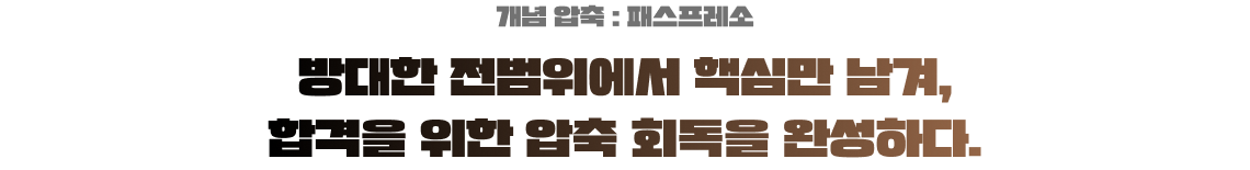 개념 압축 패스프레소