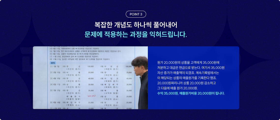 문제에 적용하는 과정을 익혀드립니다