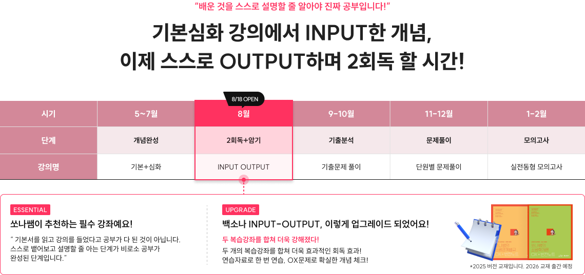 “배운 것을 스스로 설명할 줄 알아야 진짜 공부입니다!” 기본심화 강의에서 INPUT한 개념, 이제 스스로 OUTPUT하며 2회독 할 시간! 혹시, 이런 고민 하고 있지는 않았나요?!