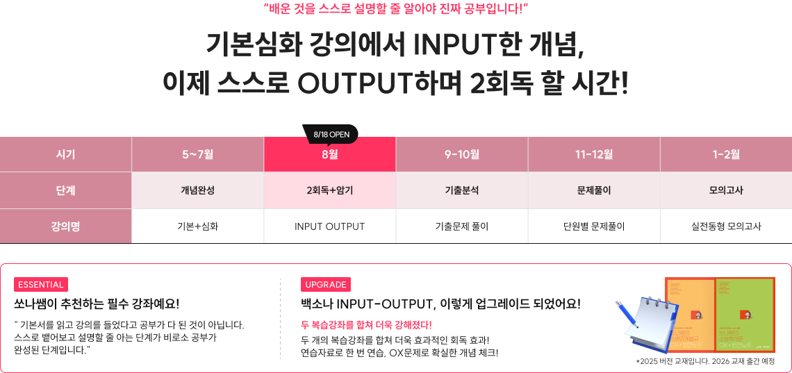 “배운 것을 스스로 설명할 줄 알아야 진짜 공부입니다!” 기본심화 강의에서 INPUT한 개념, 이제 스스로 OUTPUT하며 2회독 할 시간! 혹시, 이런 고민 하고 있지는 않았나요?!