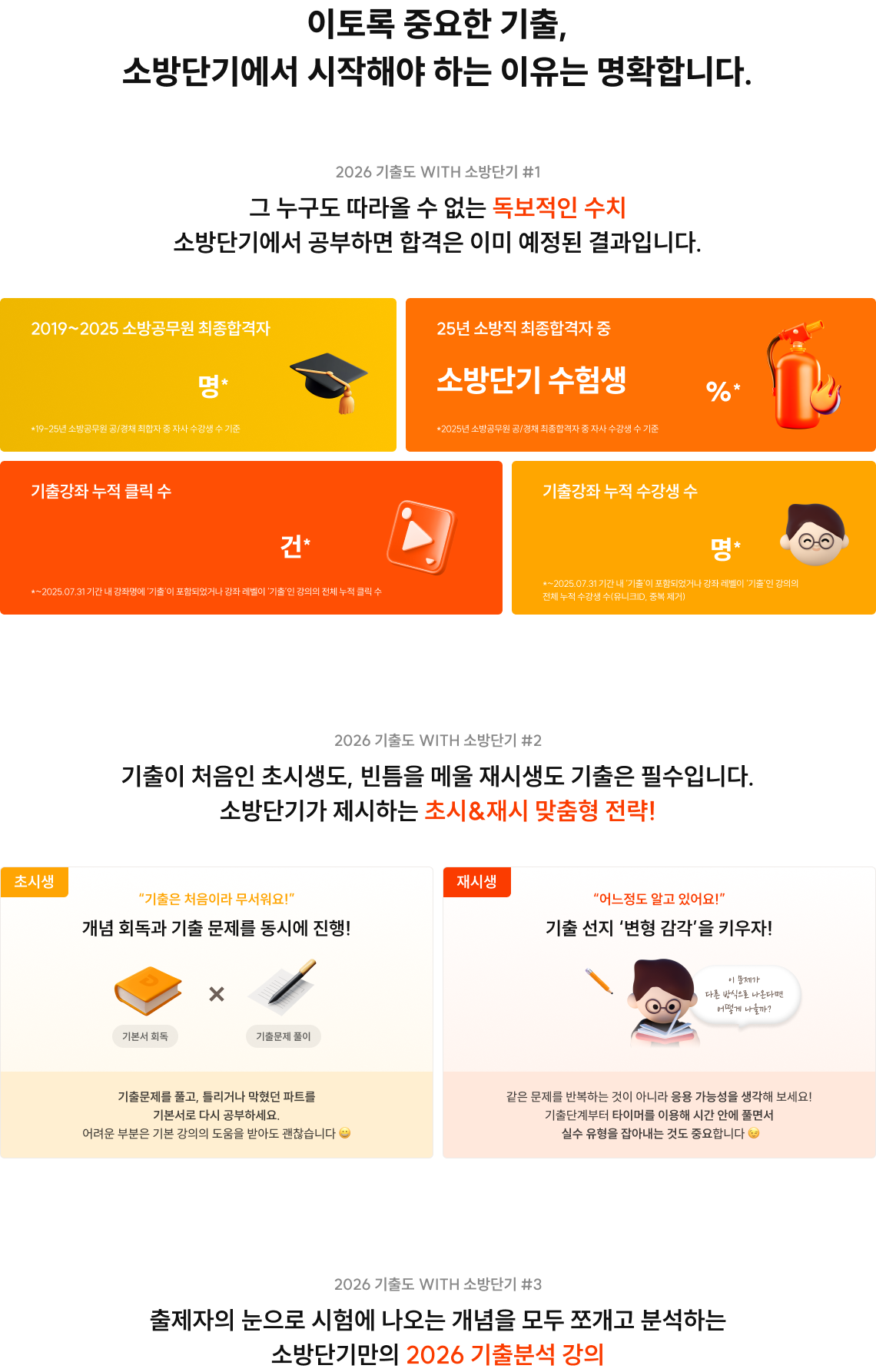 이토록 중요한 기출, 소방단기에서 시작해야 하는 이유는 명확합니다.