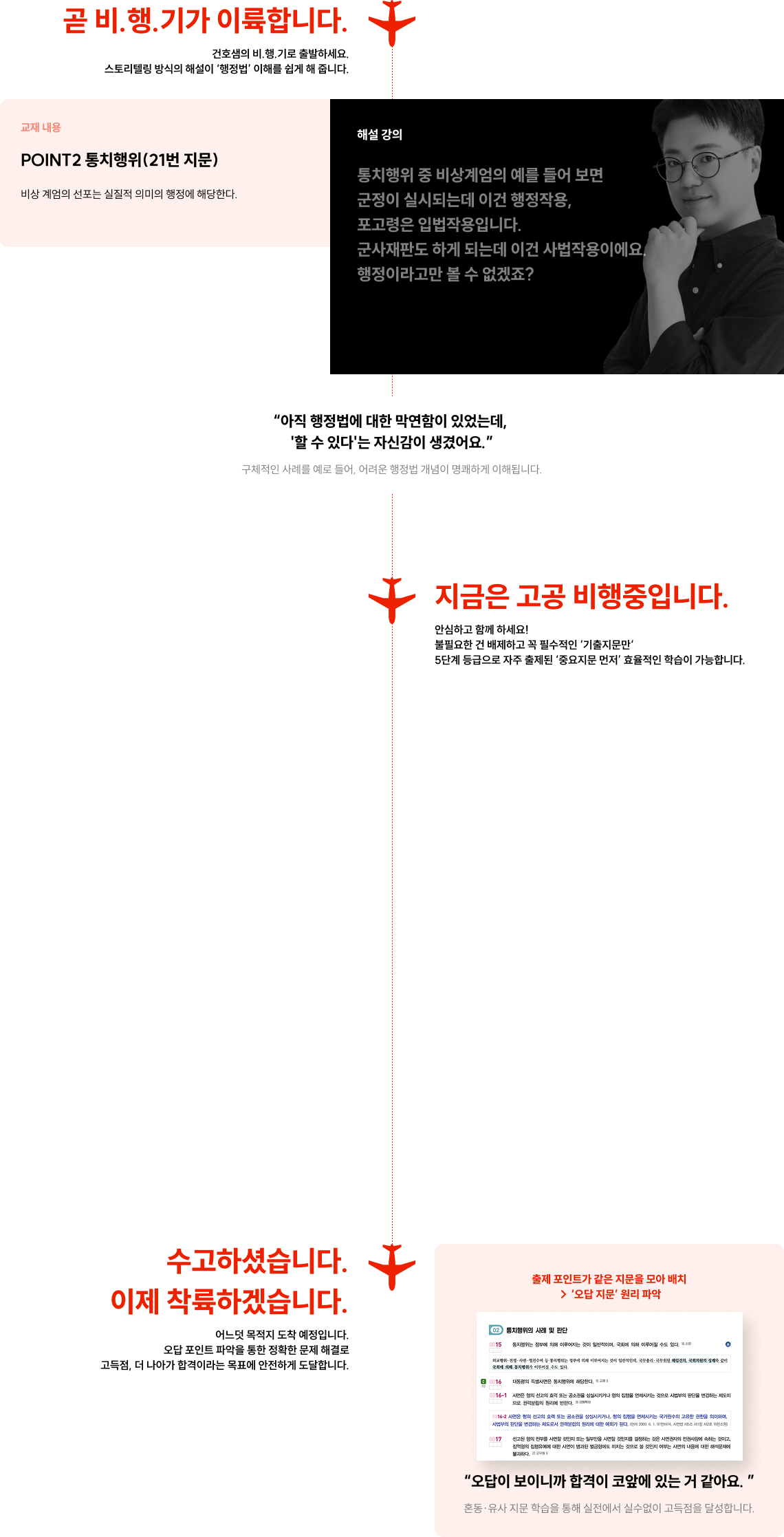 곧 비.행.기가 이륙합니다. 건호샘의 비.행.기로 출발하세요. 스토리텔링 방식의 해설이 '행정법' 이해를 쉽게 해 줍니다.