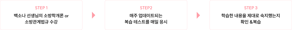 백소나 선생님의 소방학개론 or 소방관계법규 수강