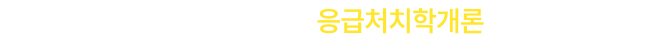 뜨거운 성원에 힘 입어 올해는 응급처치학개론까지 추가 확정!
