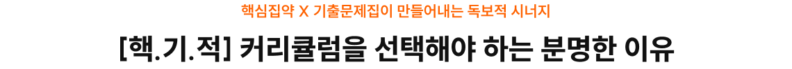 [핵.기.적] 커리큘럼을 선택해야 하는 분명한 이유