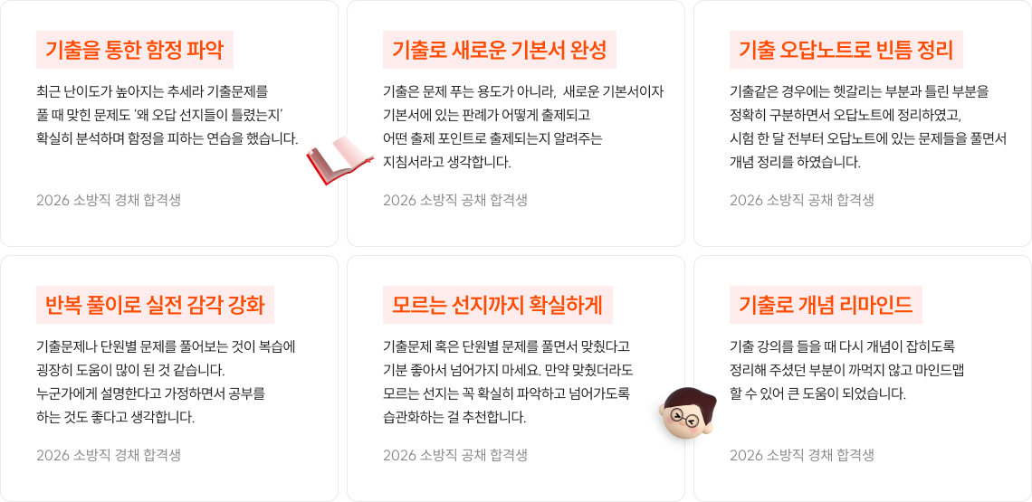 소방직 합격생들의 기출 학습 후기