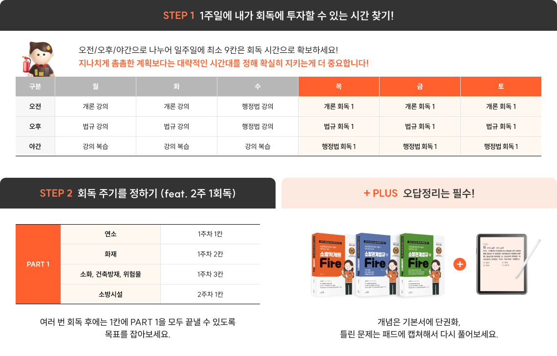 1주일 회독 시간 찾기