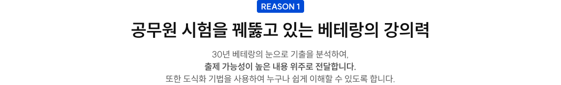 공무원 시험 흐름을 꿰뚫는 베테랑의 적중력