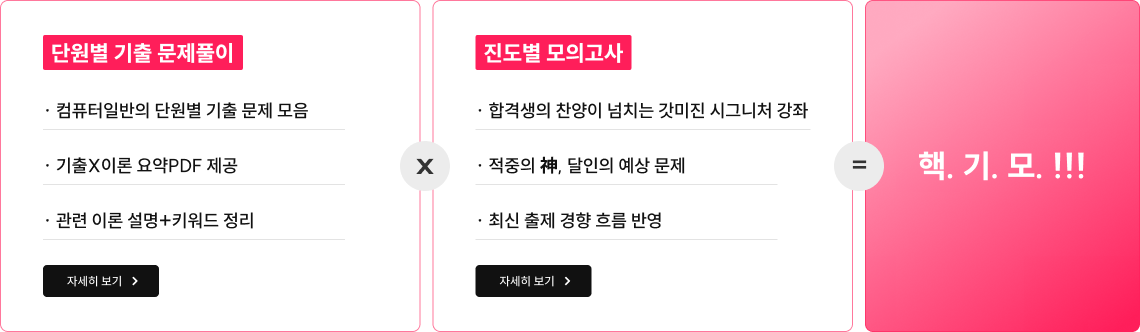 단원별 기출 문제풀이, 진도별 모의고사