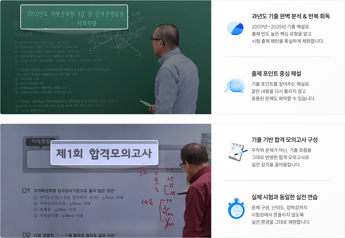 과년도 기출 완벽 분석 & 반복 회독 , 출제 포인트 중심 해설 , 기출 기반 합격 모의고사 구성 ,실제 시험과 동일한 실전 연습