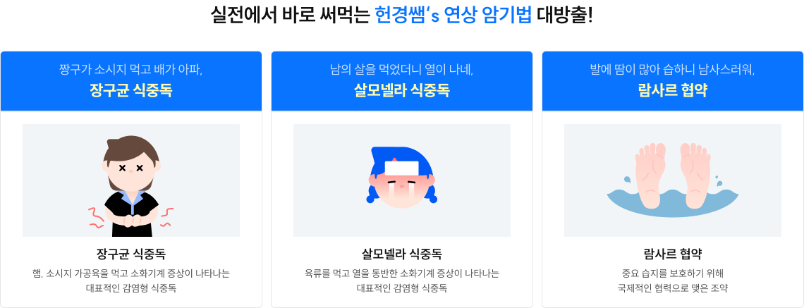 실전에서 바로 써먹는 헌경쌤`s 연상 암기법 대방출!