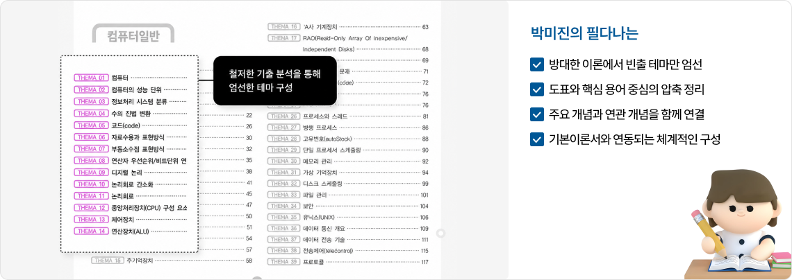 철저한 기출 분석을 통해 엄선한 테마 구성